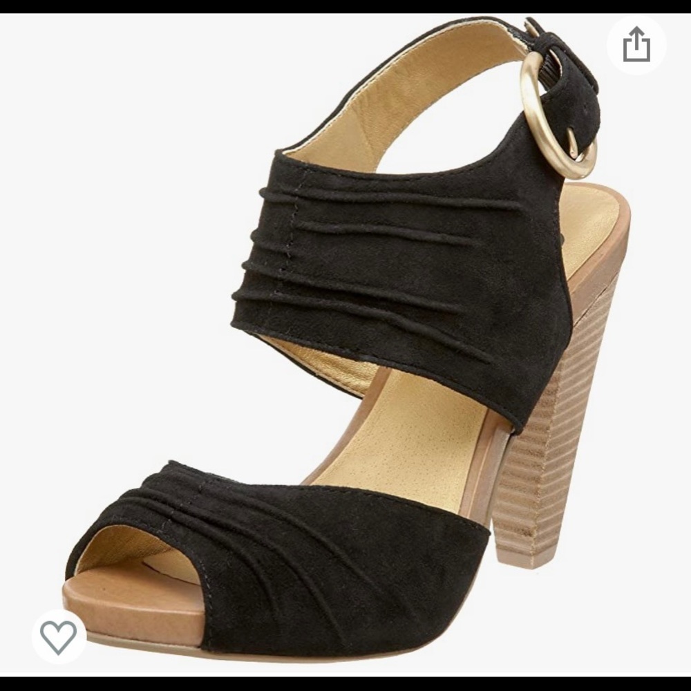 Seychelles Gypsy Black Snake Leather Heels Sz 6.5